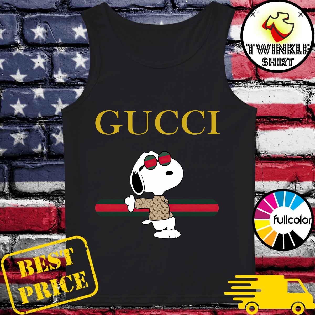 Official Gucci Versace Snoopy 21 Shirt Hoodie Sweater Long Sleeve And Tank Top