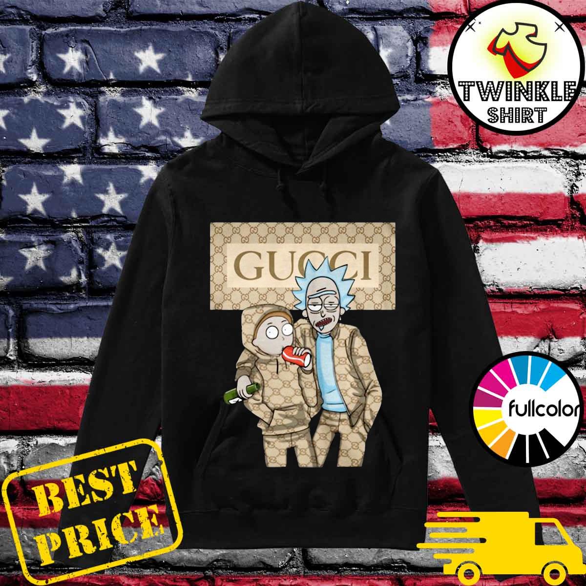 Official Rick And Morty With Gucci Fashion Shirt Hoodie