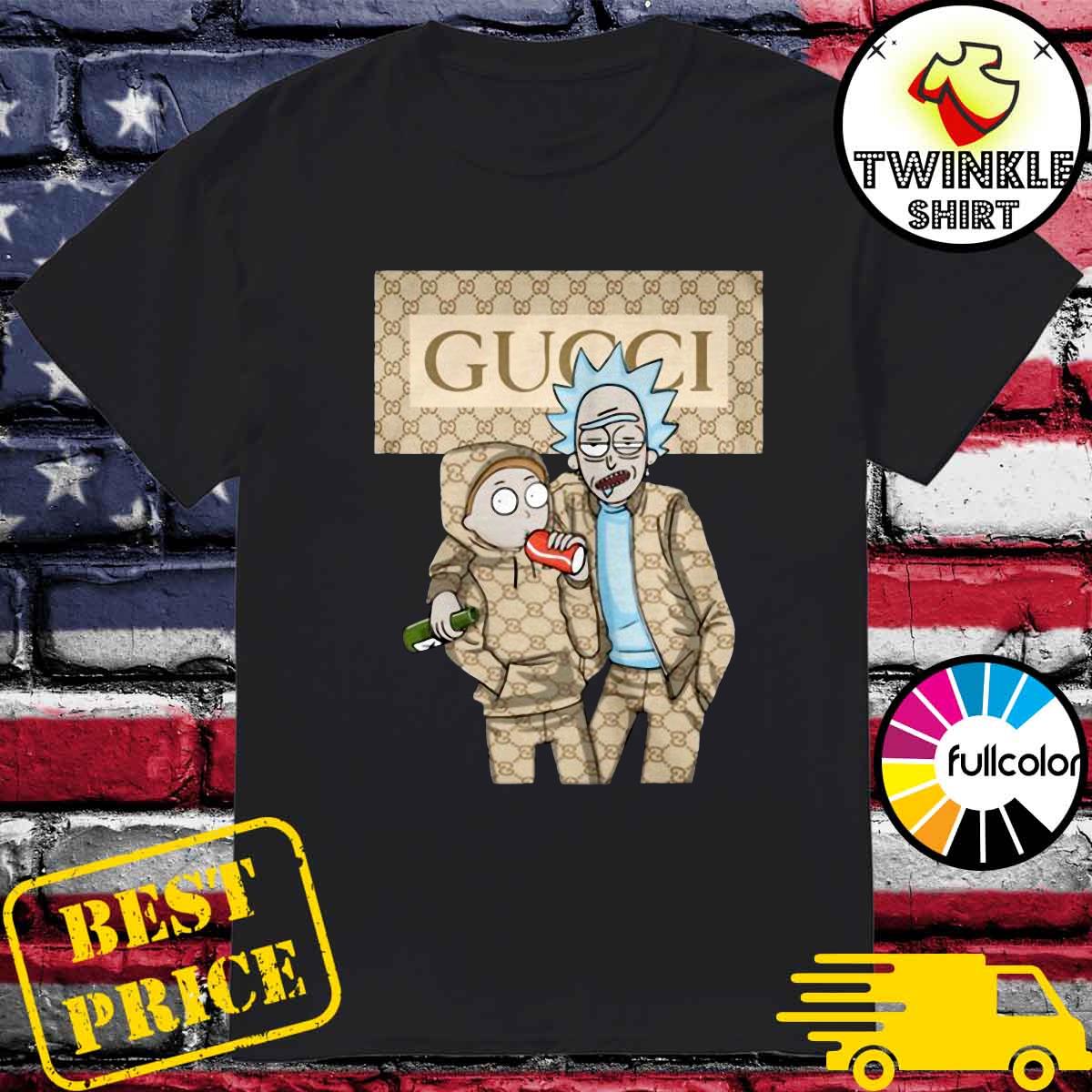 Official Rick And Morty With Gucci Fashion Shirt